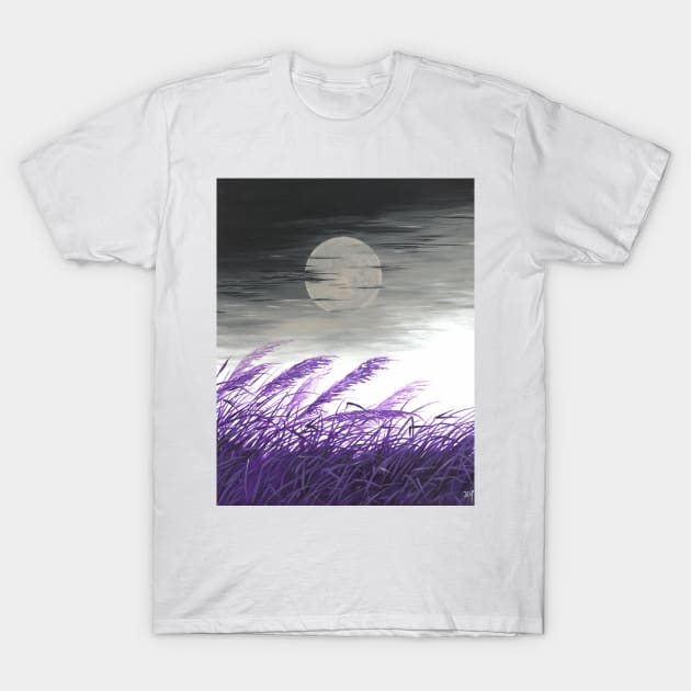 Purple Reeds T-Shirt by Art by Veya